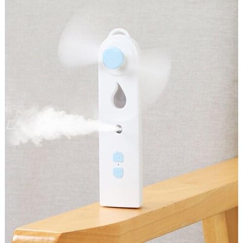 2 in 1 Face Steamer Portable Nano Face Sprayer Mister Humidifier with Fan Moisturizing Skin Care Beauty Instruments