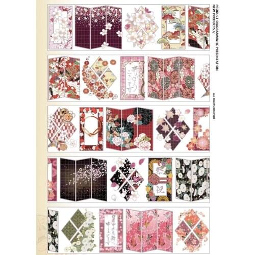 Lovely Little Seasons4 Washi Tape for Card Making Bullet Journal DIY Scrapbooking Decorative Sticker