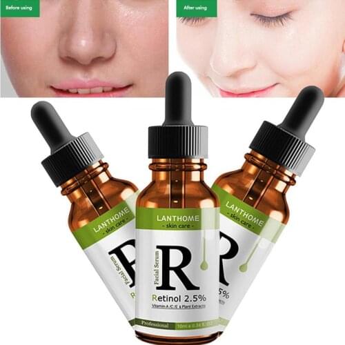 Retinol 2.5% Vitamin C / A Anti Wrinkle Serum Remove Face Anti Whitening Dark Aging Essence Spots Serum Serum Collagen T9R2