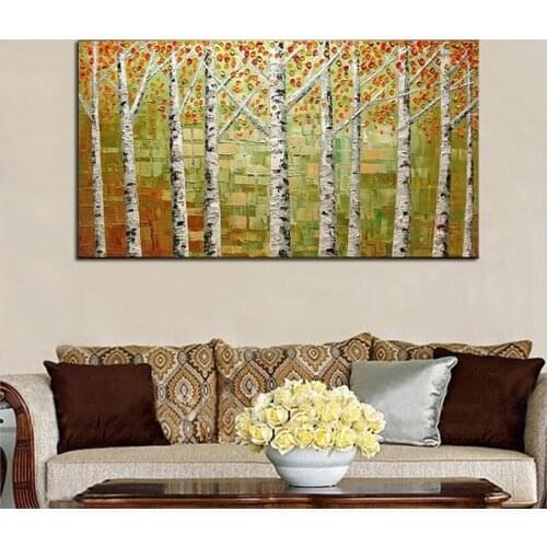 Handcraft Art large Oil painting On Canvas Modern Abstract Landscape Oil Painting Wall Decor For Living Room