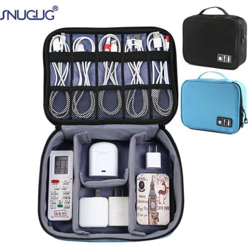 Digital Cable Bag Men Portable Travel Gadgets Pouch Power Cord Charger Headset Organizer Drive Electronic Suitcase Accessories