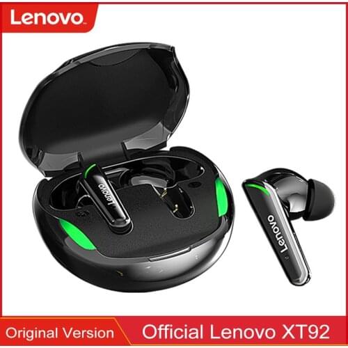 New Lenovo XT92 TWS Earbuds Bluetooth 5.1 Gaming Earphone Low Latency Gamer Bluetooth Headphone With Mic 9D Stereo HiFi Headset
