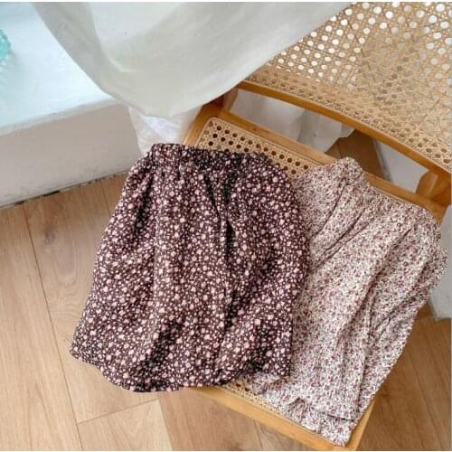 2021 new style girls printed skirt summer cotton fashion girls skirts 1-6 years YE112