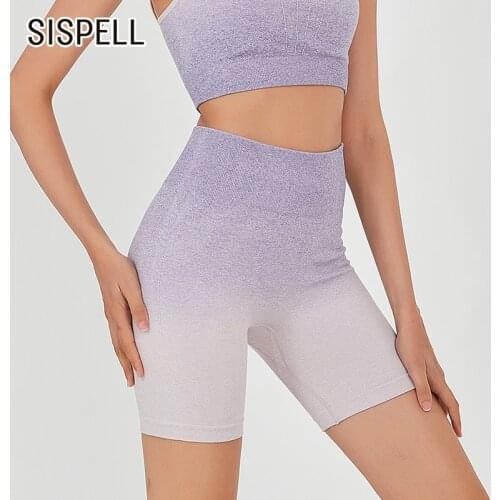 SISPELL Breathable Elastic Seamless For Female Fitness Sports Shorts High Waist Slimming Womens Casual Short Fashion Autumn New