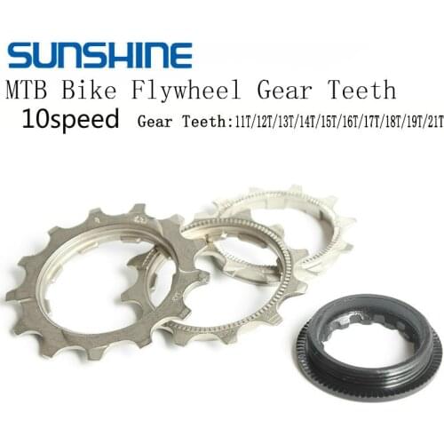 SUNSHINE Bicycle Flywheel Teeth Gear Repair Parts 11T 12T 13T 14T 15T 16T 17T 18T 19T 21T For 10 Speed Freewheel Fixed Bike Gear