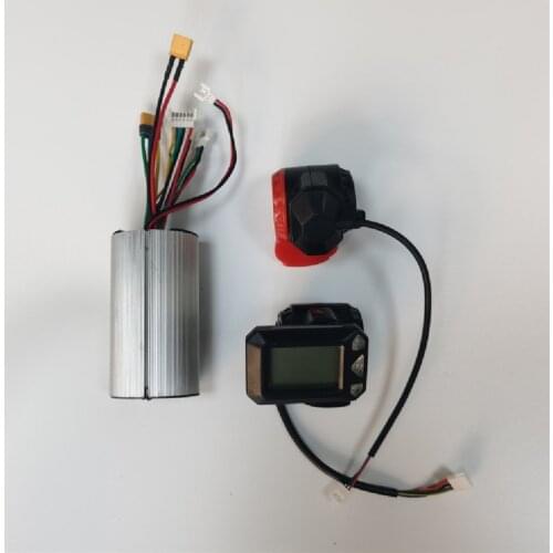 24V /36V Scooter Controller Aluminum Brushless Motor Controller Carbon Fiber Scooter LCD Display Brake Accelerator Throttle
