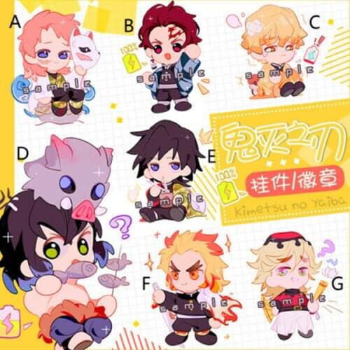 Cosmile Anime Demon Slayer Kimetsu No Yaiba Kamado Tanjirou Acrylic Keychain Badge Limited keychain keyring creative