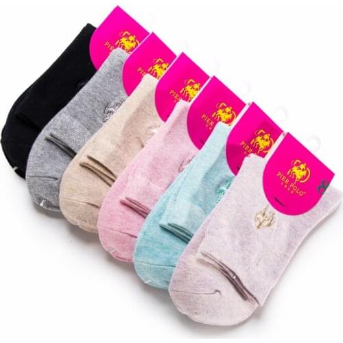 PIER POLO Brand High Quality Women Socks 5 Pairs/Pack Solid Winter Cotton Socks Novelty Woman Socks Calcetines