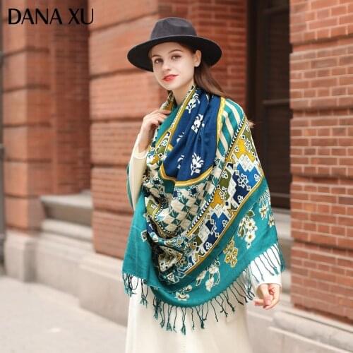 DANAXU New Bufanda Mujer Wool Poncho Head Women Islam Lady Carf And Warm Shawl Stoles Bandana Scarf Hijab Luxury Brand Pashmina