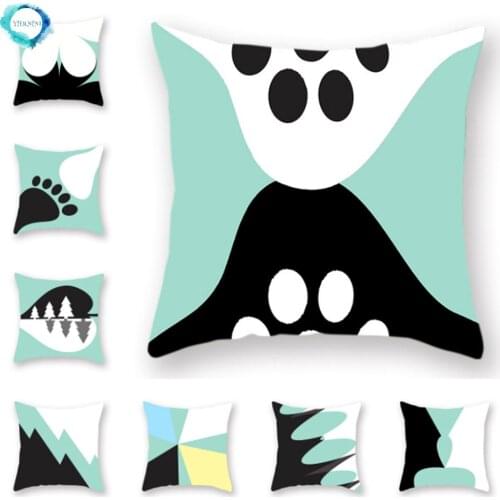 Nordic Style Geometric Decorative Polyester Cushion Cover Abstract Geometry Pillowcase Bedroom Car Decoration Pillow Cover