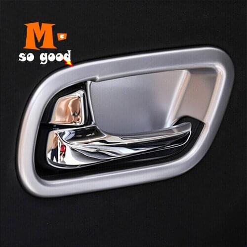 For NIssan Patrol Armada Y62 2017 2018 auto Accessories styling ABS Chrome Car inner door Bowl decoration strip Cover Trim