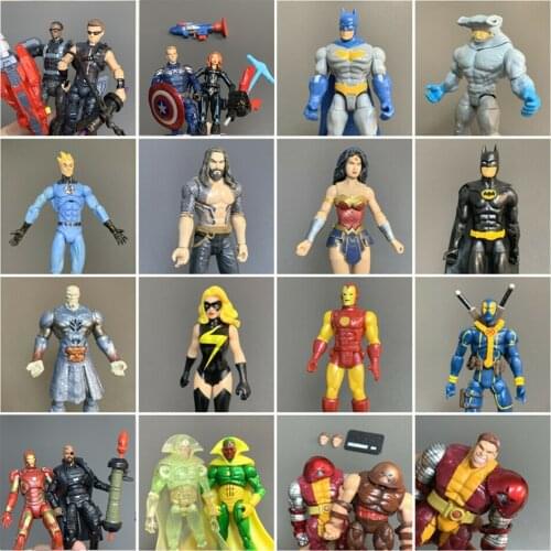 3.75"/ 6" PVC Super Hero Action Figure King Shark Heroine Dolls Collectible Model Stand Base Toy Kids Gift