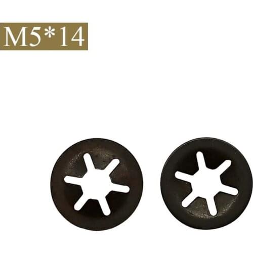 【M5*14】Tooth Starlock Push On Locking Washers Speed Clips Fasteners Assortment Kit Quick Speed Locking Washers