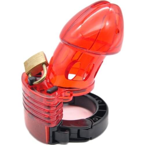 Mini Male Chastity Cock Cage Penis Belt Lock with Four Rings Gay Adults Sex Toys for man great sex stimulation and pleasure