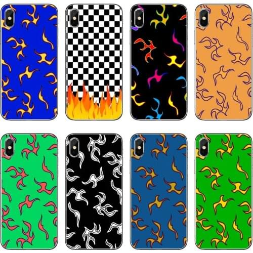 Fashion Flame Colorful Transparent Phone Case For iPhone 12 11 Pro Max Mini XS Max XR X 8 7 Plus 6 6S Plus 5 5S SE 2020