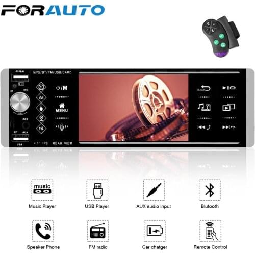 1Din 5.2 Inch Mp5 Player Bluetooth RDS AM FM 3-USB Intelligent AI Voice Touch Car Radio Bidirectional Interconnection
