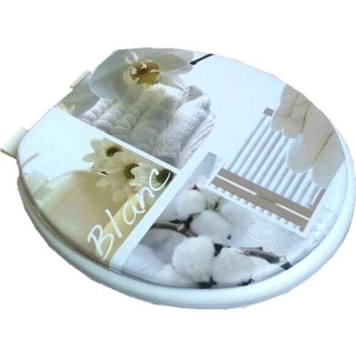 Toilet seat cover set sponge fashion 17" toilet seat toilet lid pattern soft toilet seat warm 2020 high quality