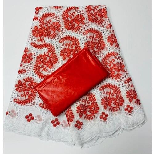 Swiss lace fabric 2.5yards +2.5yards bazin riche fabric african french cotton embroidery lace dubai style for party