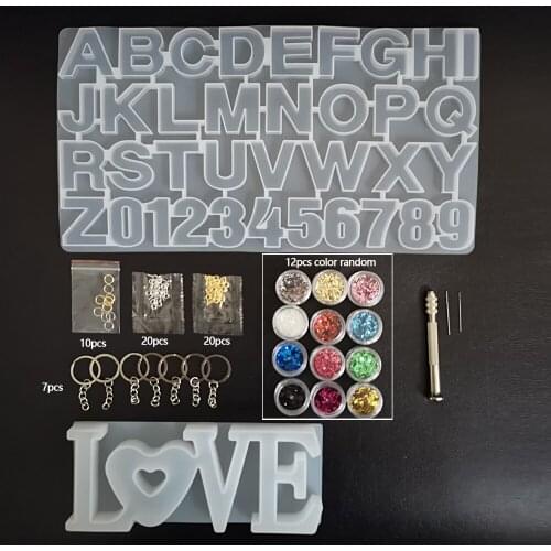 Mixed Styles Epoxy Resin Casting Mold Kits UV Resin Tool Set Mold For DIY Handmade Pendant Jewelry Making Finding Accessories