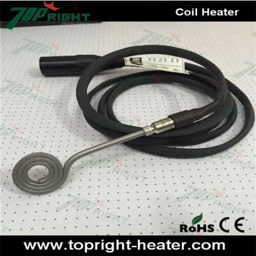 Spiral flat Coil heater for dab ID9mm OD26mm 120v 150w with 1.2meter