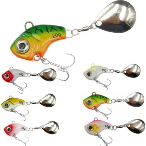 Super strength vib fishing lure spoon lure 5/10/15/20g Jig Rotating Metal Bait Spinner Trout Winter Fishing Hard Bait Tackle