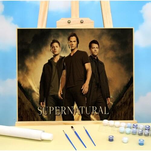Supernatural Paint By Numbers Package Oil Paints 50*70 Paiting By Numbers Home Decor Crafts For Handiwork