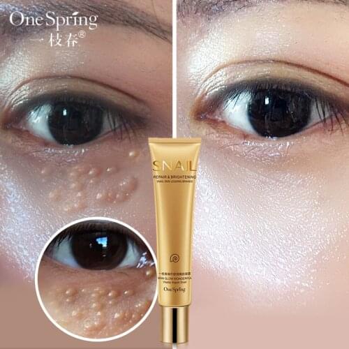 One Spring Snail Essence Repair Eye Serum Moisturizer Remove Dark Circles Whitening Moisturizing Anti-aging Wrinkle Eye Care 20g