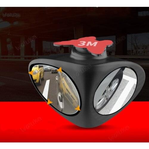 Car front and rear wheel blind zone mirror 360 degree rearview mirror small round mirror multi-function reversing aid CD50 Q02