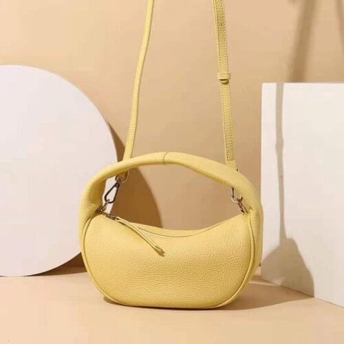 Genuine Leather women bag small female new portable handbag cowhide fashion niche dumpling bags 01-GN-tnxkst