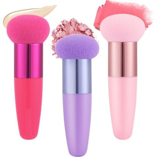 1PC Mushroom head Makeup Brushes Powder Puff Beauty Cosmetic Sponge With Handle Women Fashion Professional Cosmetic Tool