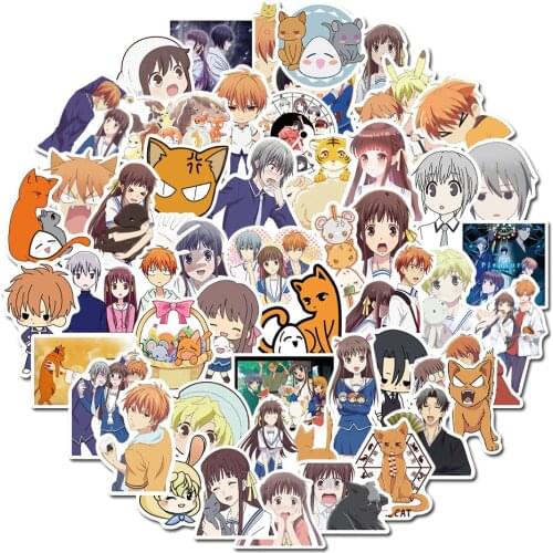 10/30/50PCS Funny Fruits Basket Anime Cartoon Stickers DIY Phone Snowboard Laptop Luggage Fridge Guitar Graffiti Cute Sticker
