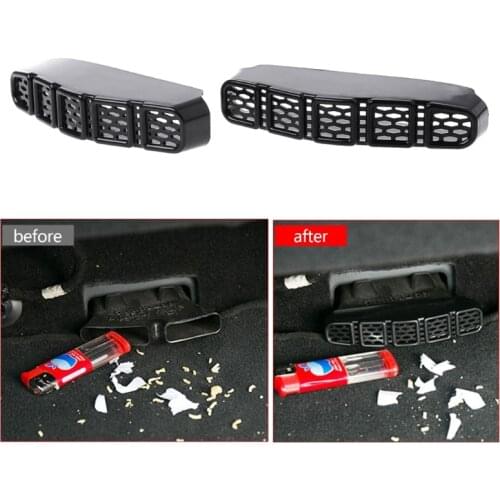 Hot New 2 Pcs Auto Car Rear Seat Air Conditioner Vent Outlet Cover For Jeep Renegade Compass High Quality