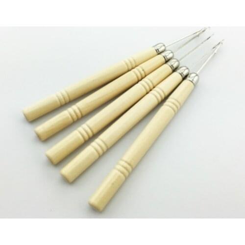 3Pcs Needles Tools Crochet Hooks Tools Wooden Handle Felt Kit DIY Embroidery Craft Knitting Accessories