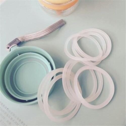 3pcs/set Silicone Seal Ring for Cup Bottle Mugs Water Leak Proof Flexible Washer Gasket Silicone Ring Replacenent Accessories