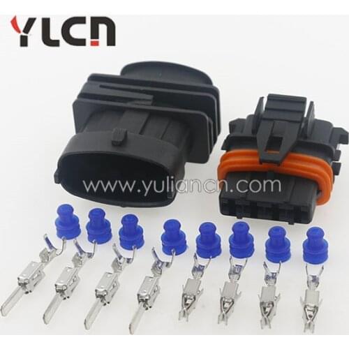 4 Pin male and female sensor plug connector 1-368162-1