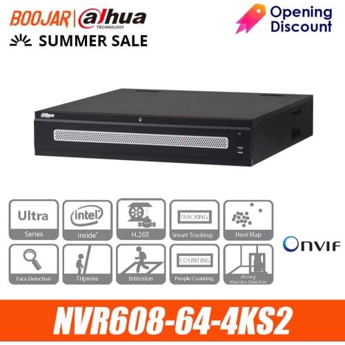 Dahua NVR608-64-4KS2 64Channel Ultra 4K H.265 Network Video Recorder