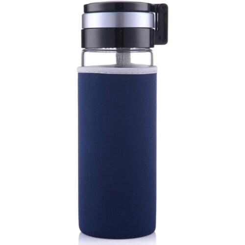 Accessories Double Wall Water Bottle Lid Travel Tea Infuser Bottle Drinking Glasses Vasos De Cristal Kitchen Dining Bar EA6SH