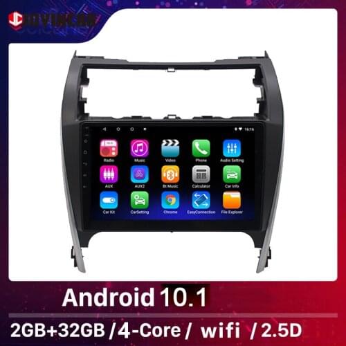 JOYINCAR 2din 2.5D Android 9.1 CAR DVD Radio Multimedia Player For Toyota Camry 2012 2013 2014 2015 2016 2017 Navigation GPS