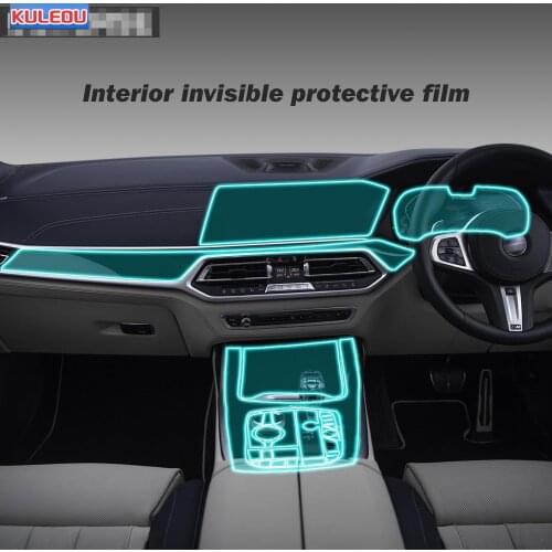 For BMW X7 G07 RHD Right Hand Car Interior TPU Protective Film Central Console Navigation Display Gear Screen Protector Sticker