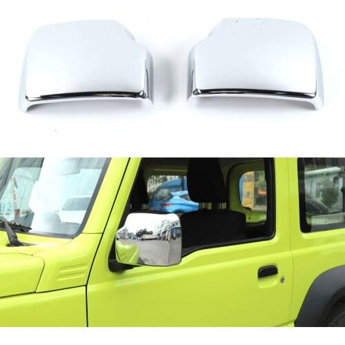 Chrome ABS Car Rearview Mirror Cover Trim Styling For Suzuki Jimny 2019+ Exterior Auto Moldings 2PCS/SET