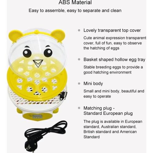 Egg Incubator by Backyard Farm Egg Incubator with Automatic Egg Turning for Hatching Eggs Bird Poultry Chick Hatcher HFing