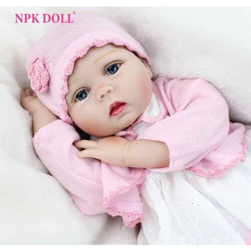 NPKDOLL Reborn Baby Dolls 22 Inch Soft Clothes Body Stuffed Realistic Baby Doll Christmas Gifts For Girls Kids