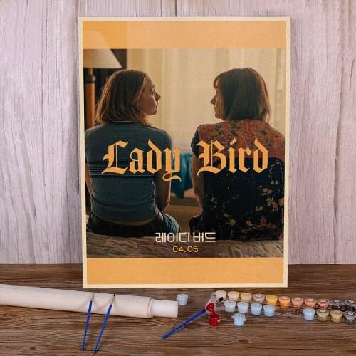 Lady Bird Movie Greta Gerwig Film Saoirse Ronan Paint By Numbers Set Oil Paints 50*70 Painting On Canvas Handicraft