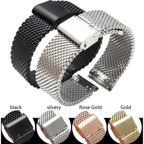 Stainless Steel Milan Womens Mens Watch Strap Accessories Watch Bands for Rolexx 20 22 24mm Hand Replacement Parts for Watches