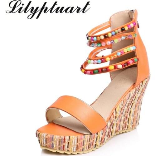 Roman style wedge shoes women cowboy wedge shoes women shoes non-slip wear-resistant tendon bottom sexy women sandals 2020