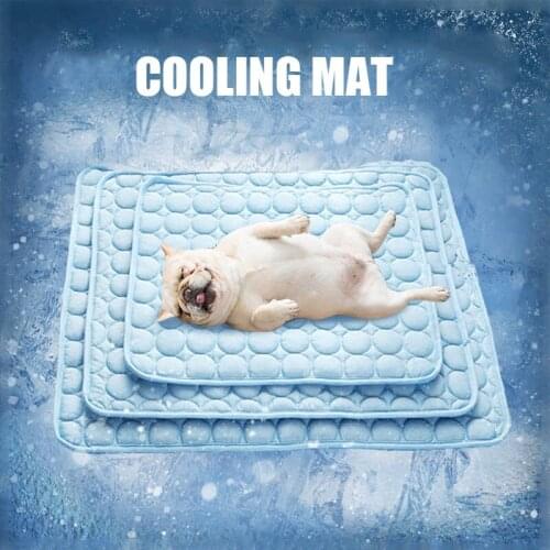 Summer Pet Cooling Pad Mat Dogs Cat Blanket Sofa Super Breathable Bed Washable for Small Medium Large Dog Cats Kennel Easy Clean