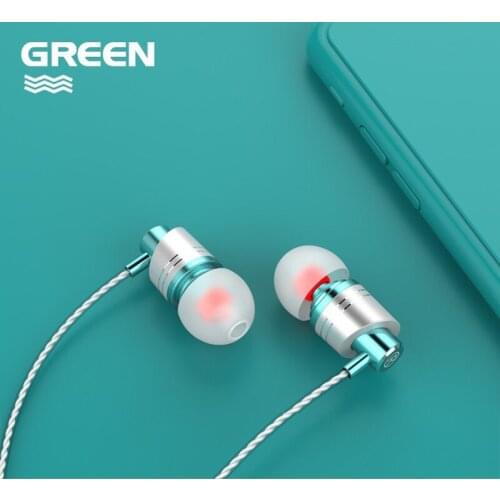 Wired Earphones In-Ear Headset with Microphone Stereo Earbuds 3.5mm for Smart Phone MP3 Laptop PC New Arrival