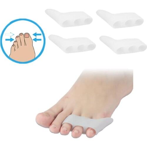 2 Pairs Of Toe Separators Toe Straighteners Soft Toe Separators For Overlapping Toes And Curved Toes Valgus Correction Separator