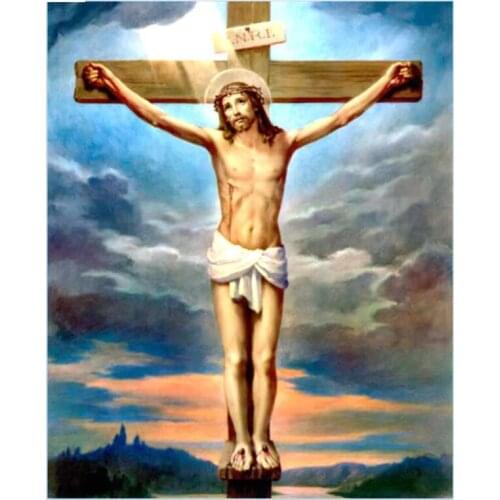 Religion Embroidery Mosaic Craft Jesus Christ Icon Diamond Painting Kit Picture Wall Paper Rhinestones Drawing Christmas Gift