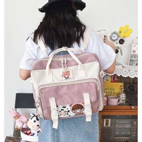 Summer Small Cute Backpack Women Waterproof School Bags for Teenage Girl Horizontal Elementary Childrens Travel Backpack Female